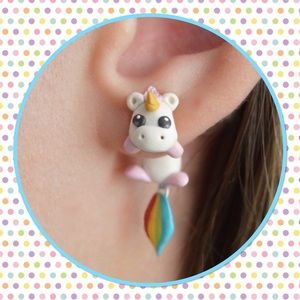 🦄New🦄2/$10🦄 Cute Unicorn Pierced Earrings🦄